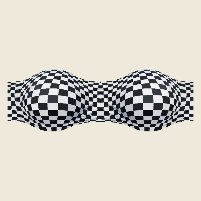 Motifs à damier pliés