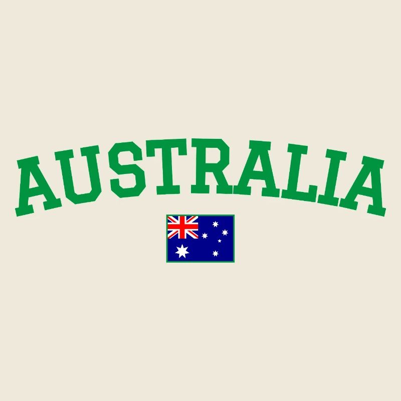 Australia Flag Design Green