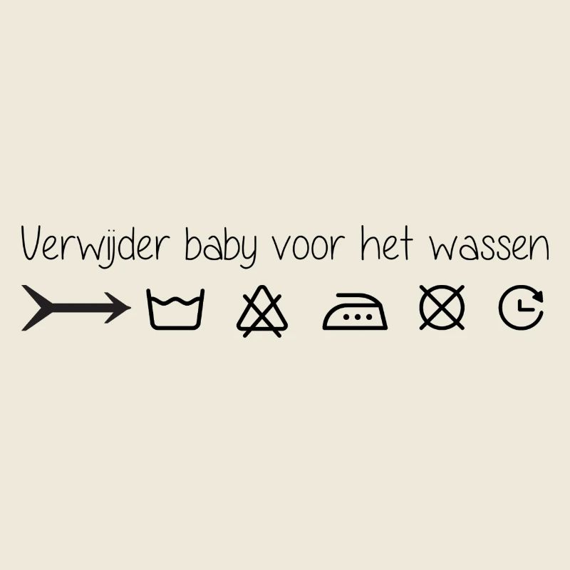Remove infant before washing