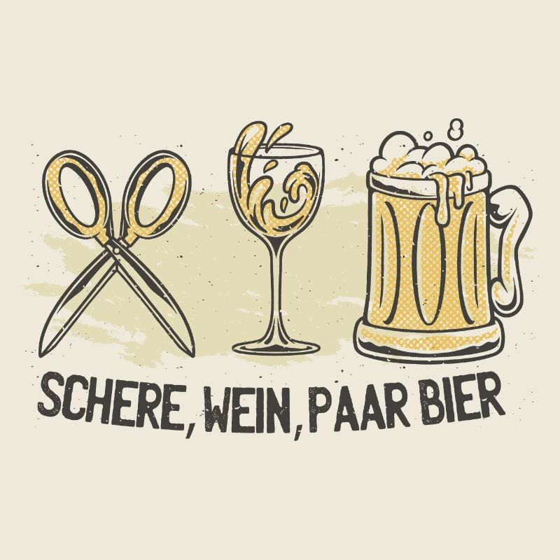 Icône de bière du couple de vins ciseaux