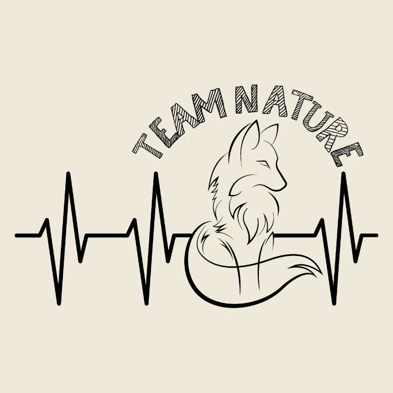 pulse fox nature heartbeat icon graphic icon