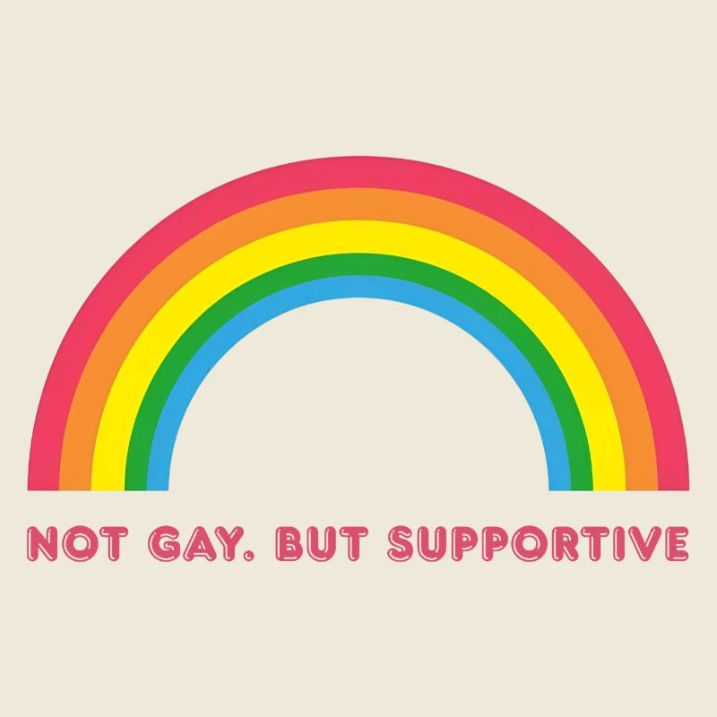 Vintage Retro Regenbogen Sterne – Supportive