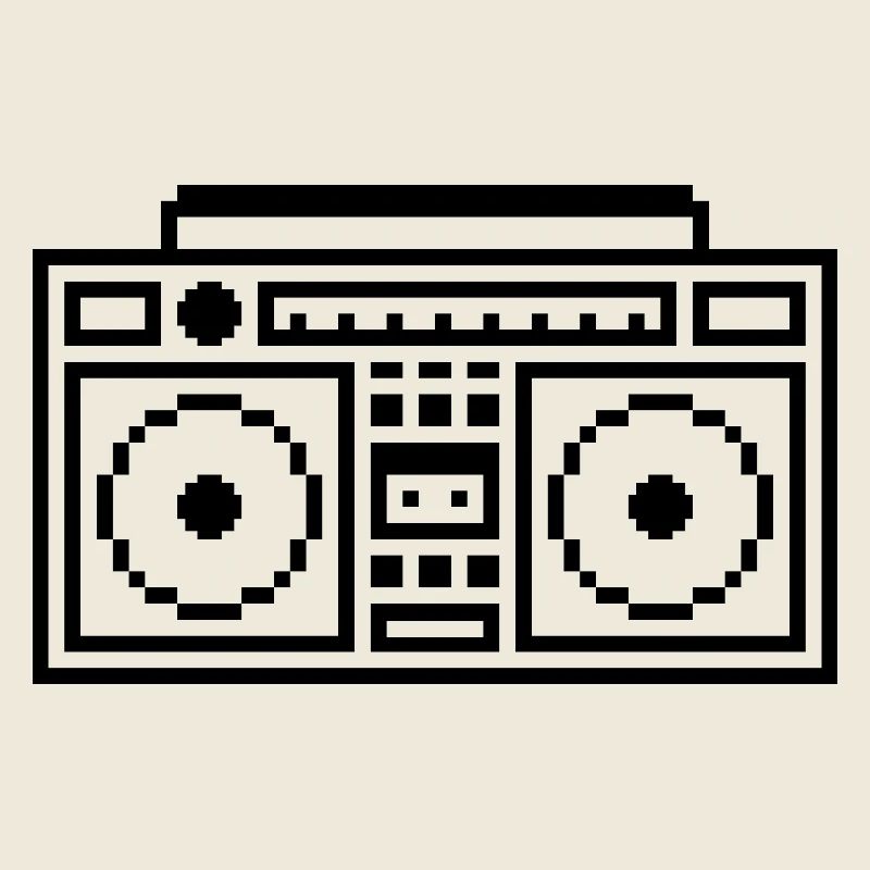 Ghetto Blaster : Rétro, musique et style pixel