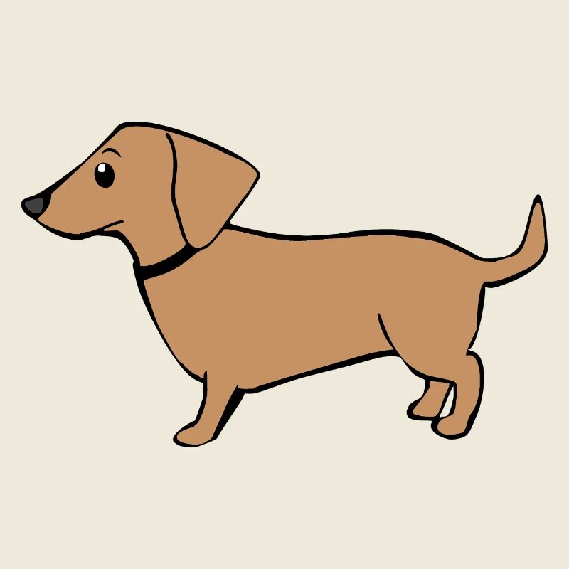 mignon teckel chiens t-shirt cadeau enfants