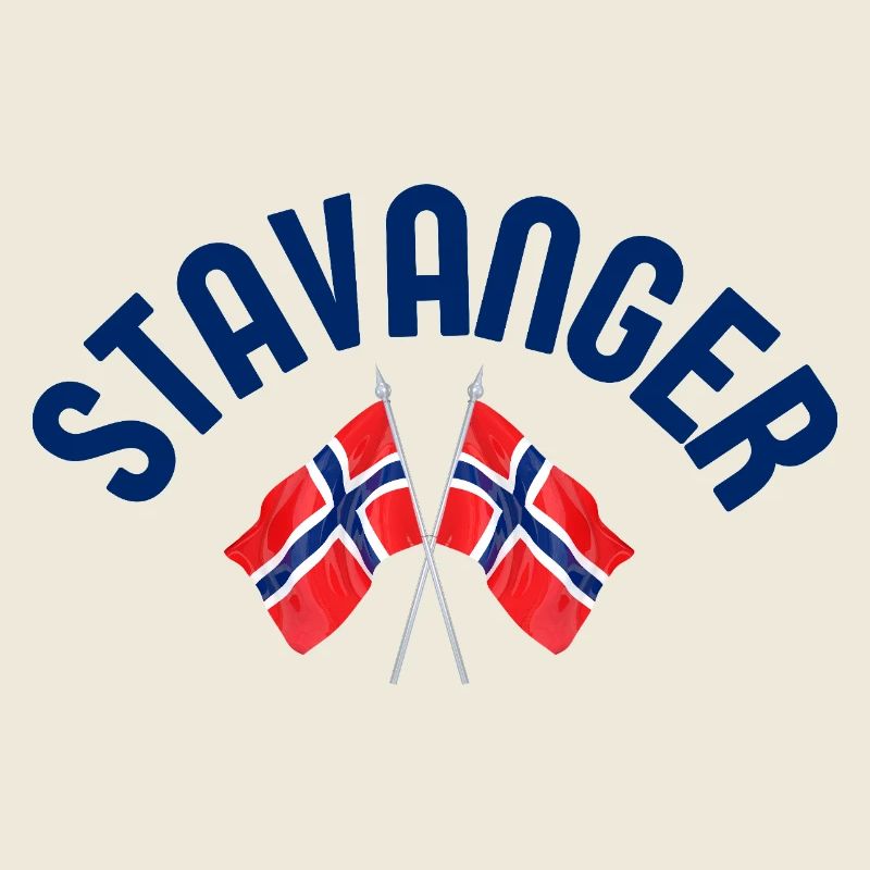 Stavanger-Norwegen-Flaggen