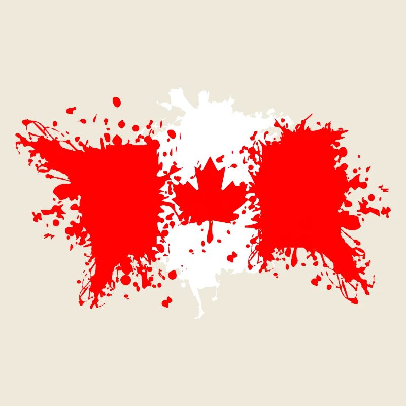 Kanada Flagge Farbsplash