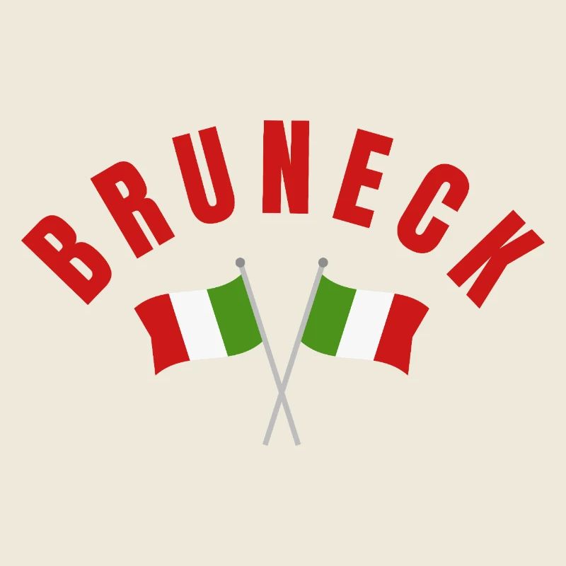Drapeaux italiens croisés de Bruneck