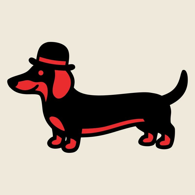 Cool Dachshund Hat Gentleman
