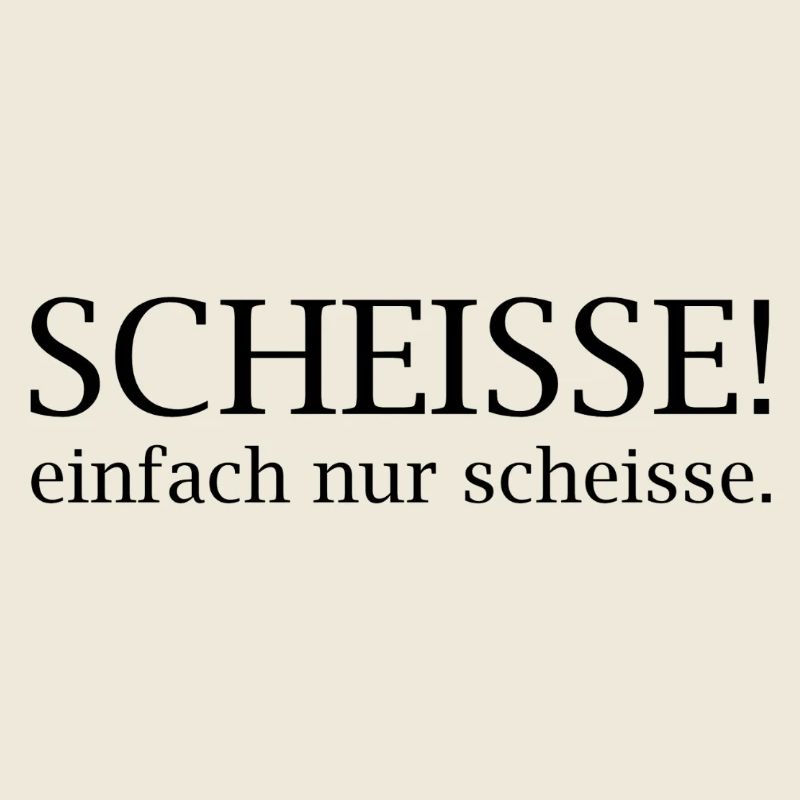 Scheisse! einfach nur scheisse.