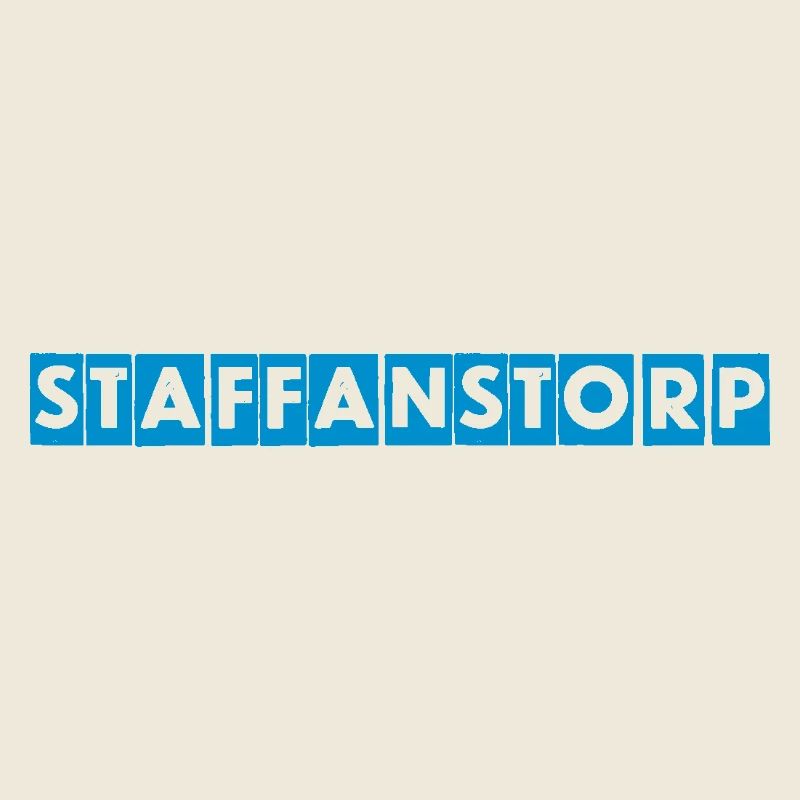 Staffanstorp – Conception de texte bleu