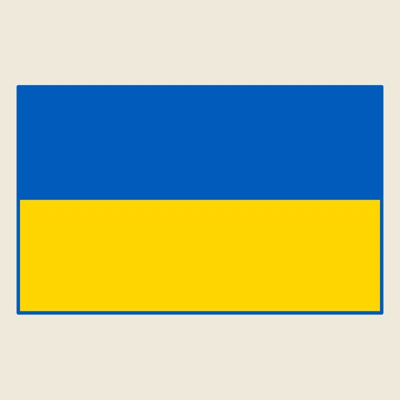 Drapeau de l’Ukraine contour bleu