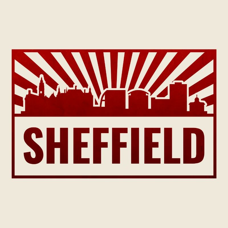 Sheffield Skyline Rot Neon