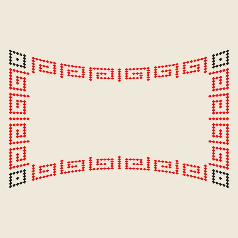 Motif de cadre rouge