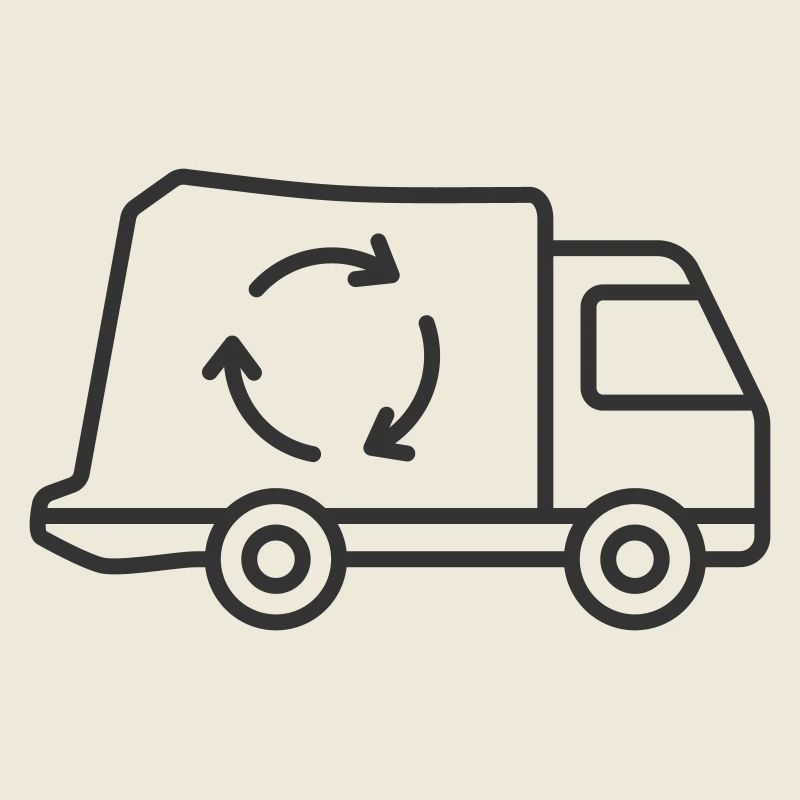 Müllwagen-Symbol