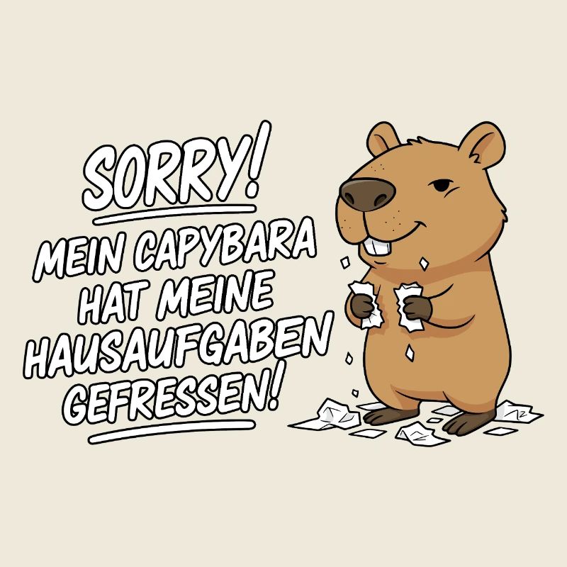 Pardon! Capybara a mangé mes devoirs