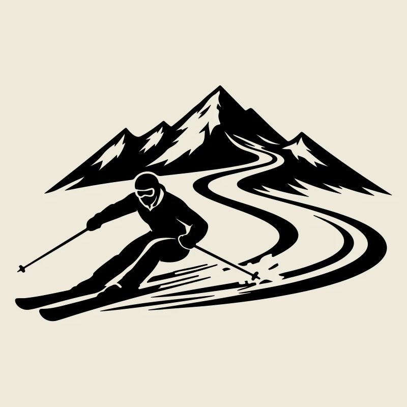 Ski Berge Piste
