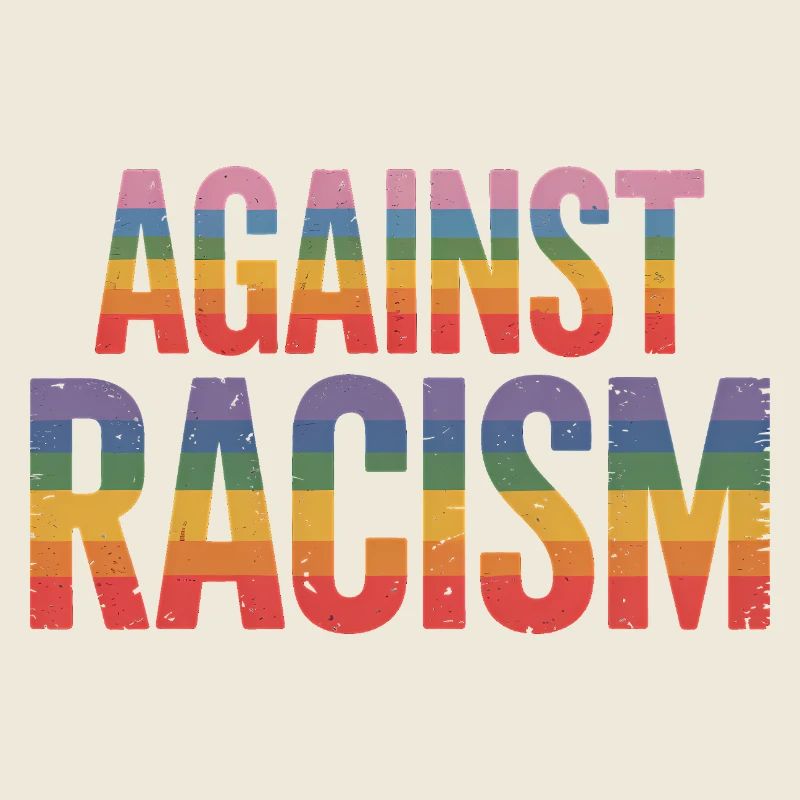 Gegen Rassismus – Antifa-Regenbogen-Tee