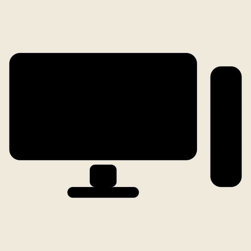 Icône minimaliste de configuration PC – Gamer Design