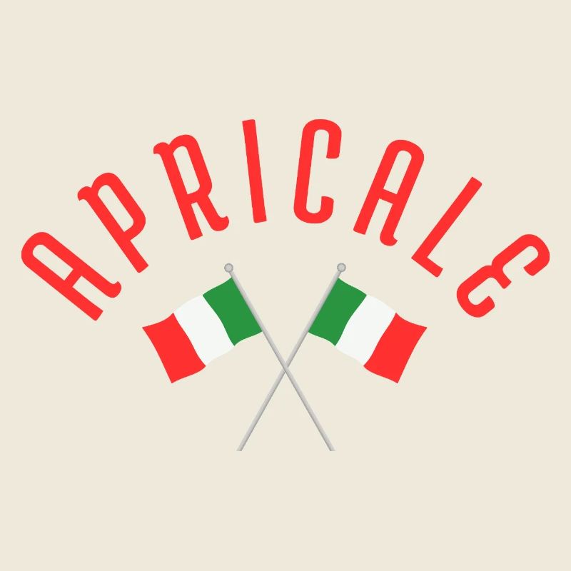 Apricale Crossed Italian Flags