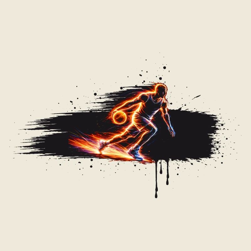 Basketball Player Energy Sport Design