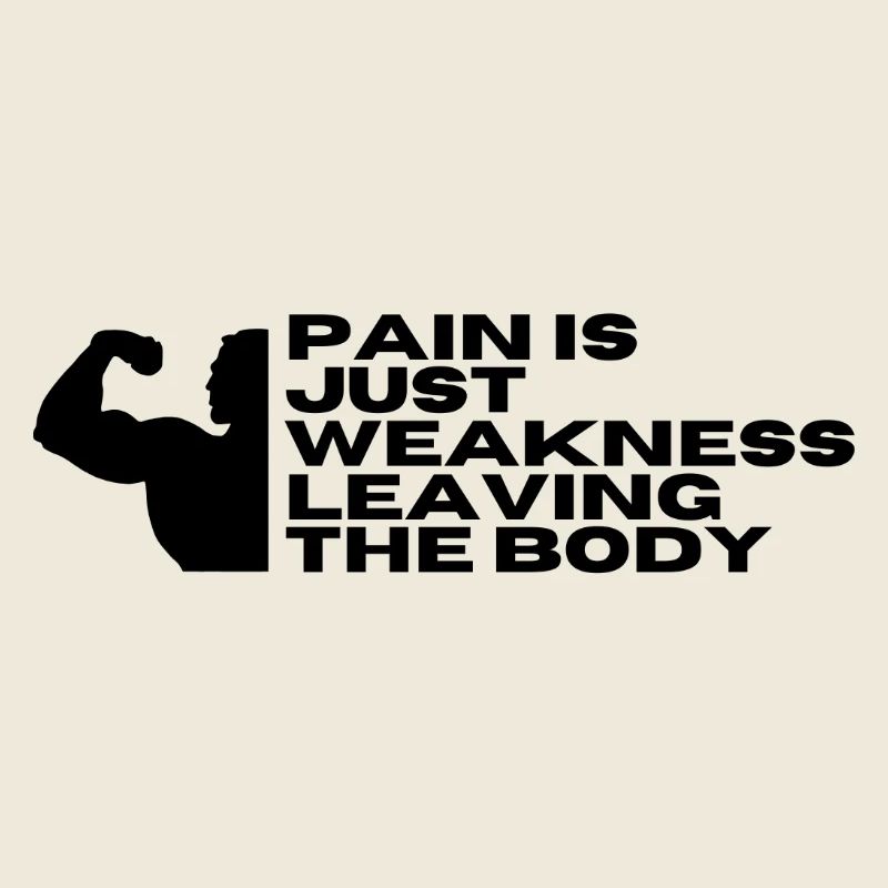La douleur n’est qu’une faiblesse qui quitte le corps