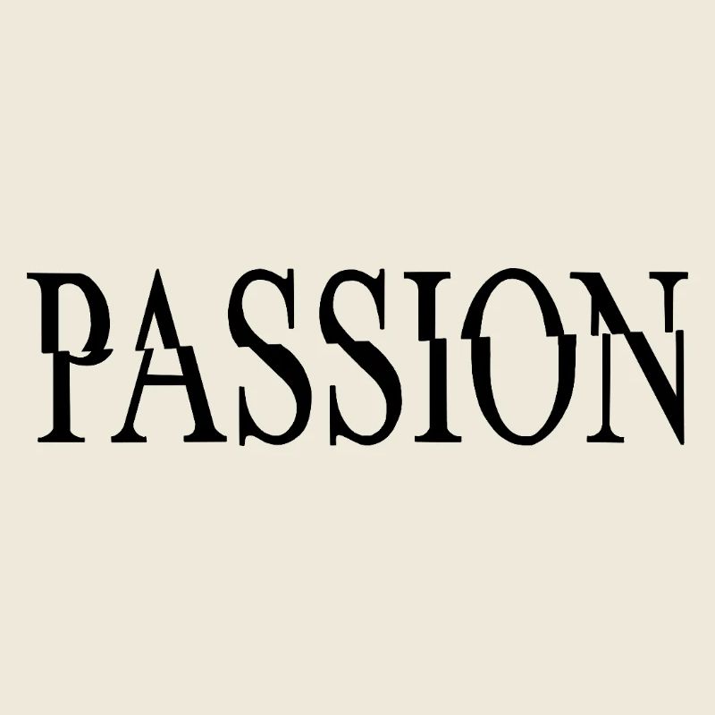 PASSION – Minimalistisches Statement Design