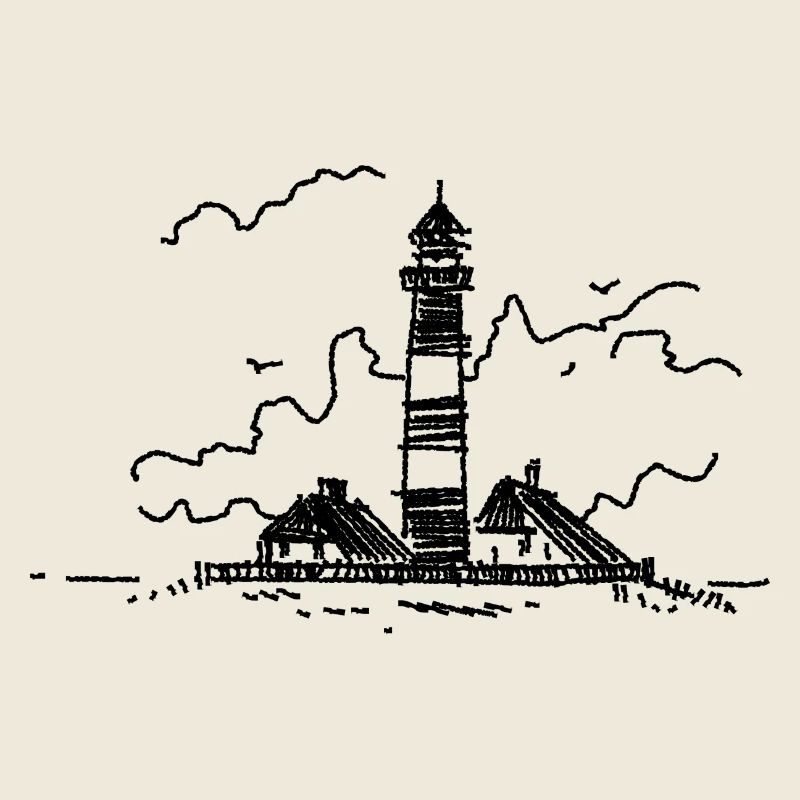 Leuchtturm Westerhever klassisch
