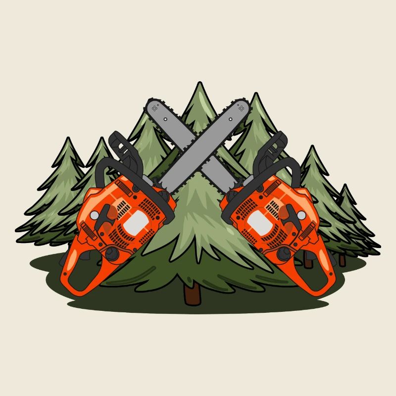 Kettensägen-Wald