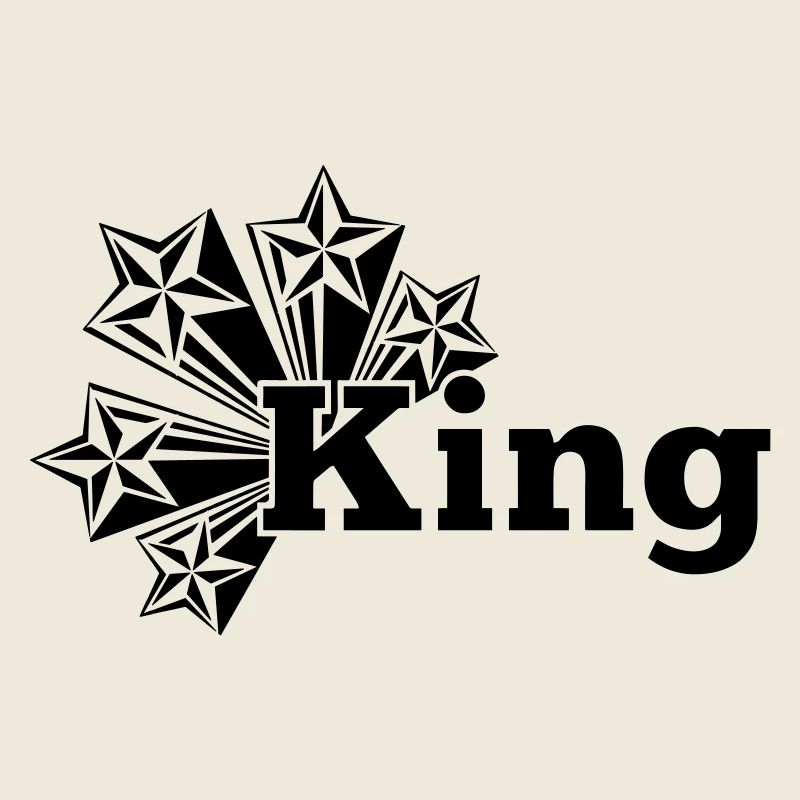 König transparent mit Sternen