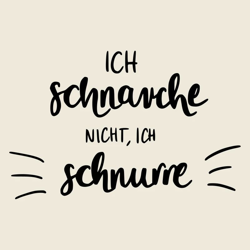 Ich schnarche nicht - Ich schnurre