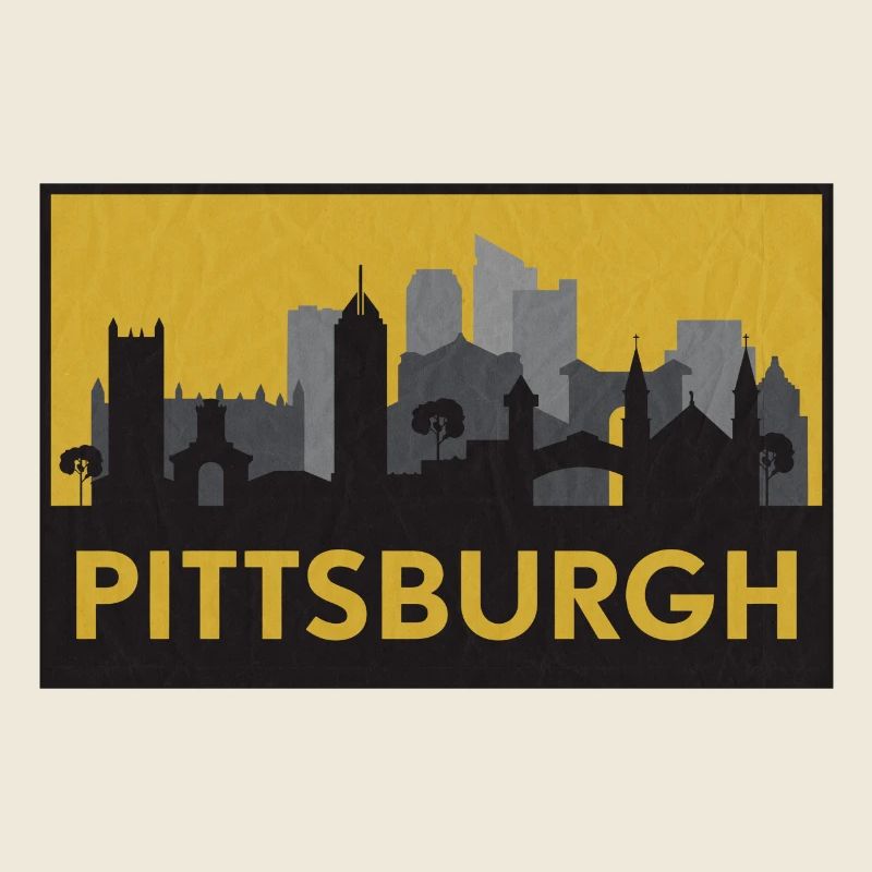 Pittsburgh Silhouette Or