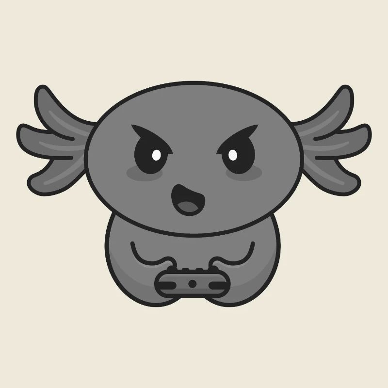Axolotl zocken Zocker Gamer Controller Gaming