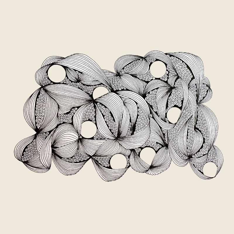 Motif de tissage de feuilles doublées