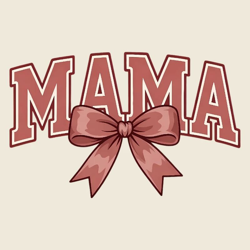 Mama Schleife – Süßes Mama Statement Design