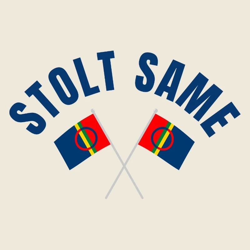 Proud Sami – Drapeaux croisés