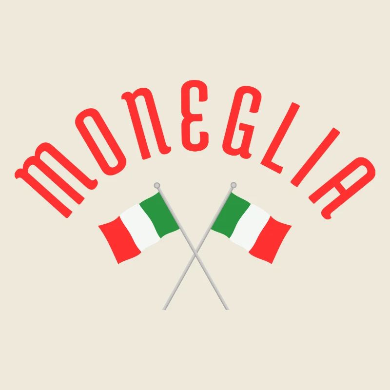 Drapeaux italiens de Moneglia Emblème croisé