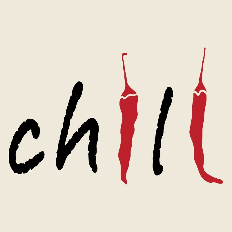 Piment piment Typographie minimaliste épicée Design alimentaire