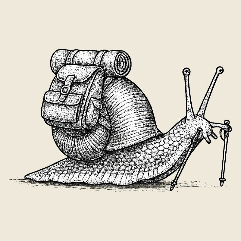 Snail Trekker with Pack
