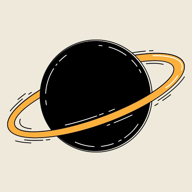 Saturne Planet Space Minimalist