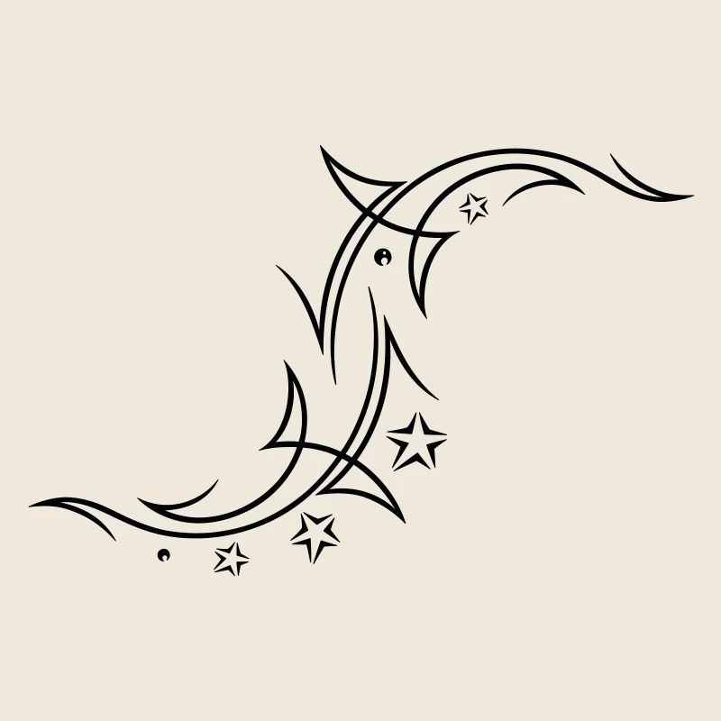 Tribal with stars