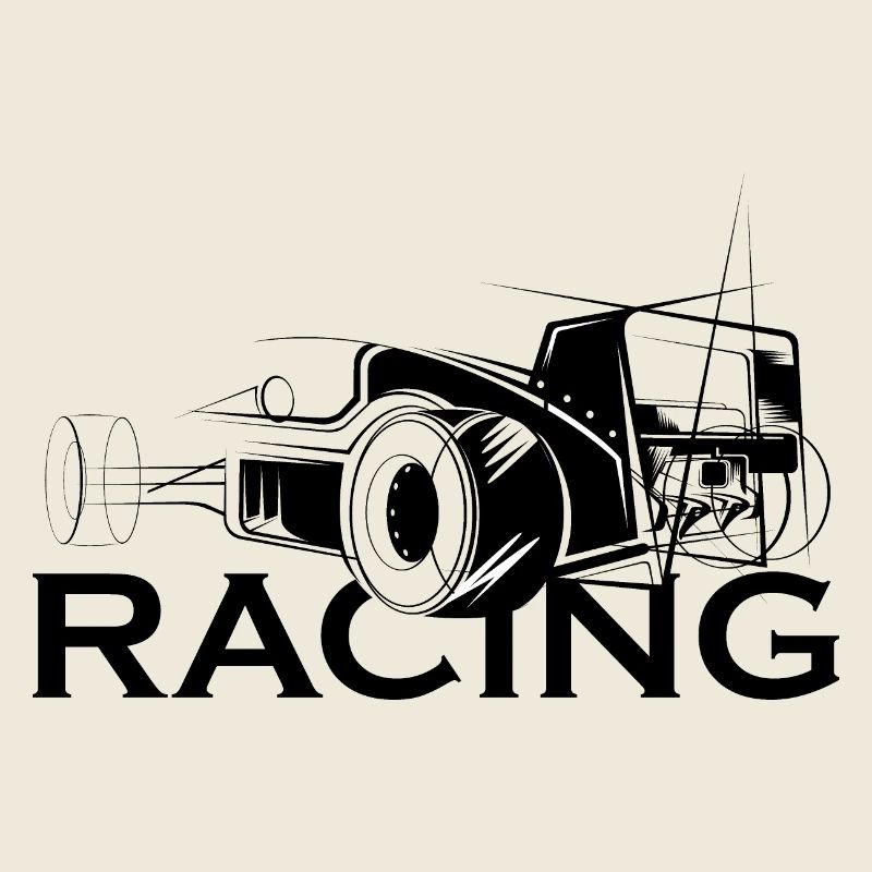 Icône d’illustration de course Icône de logo Voiture de course