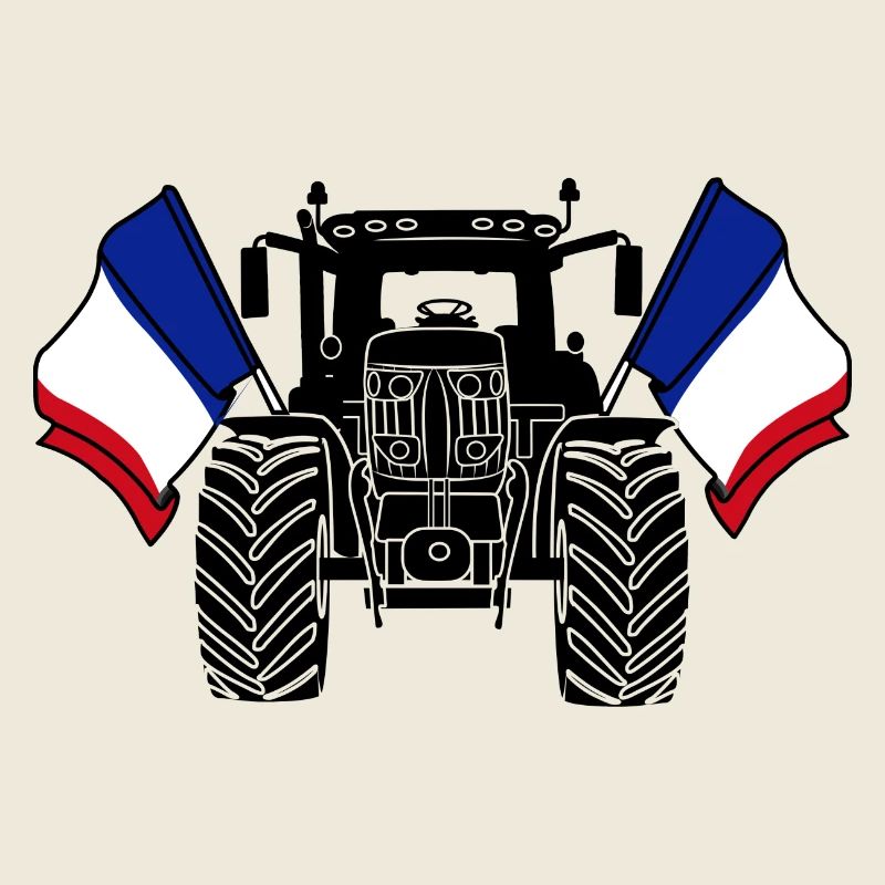 Tractor two flags France
