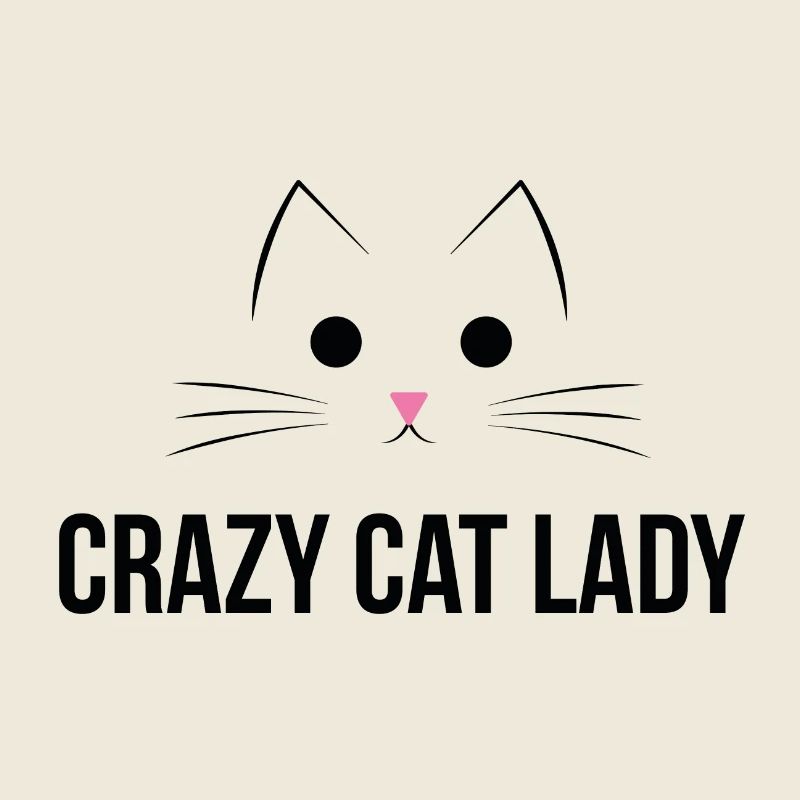 crazy cat lady katze katzenmama haustier süß