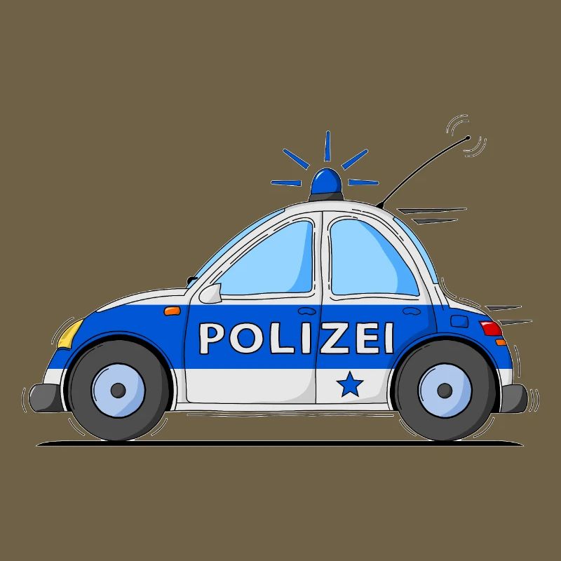 Polizeiauto Blau