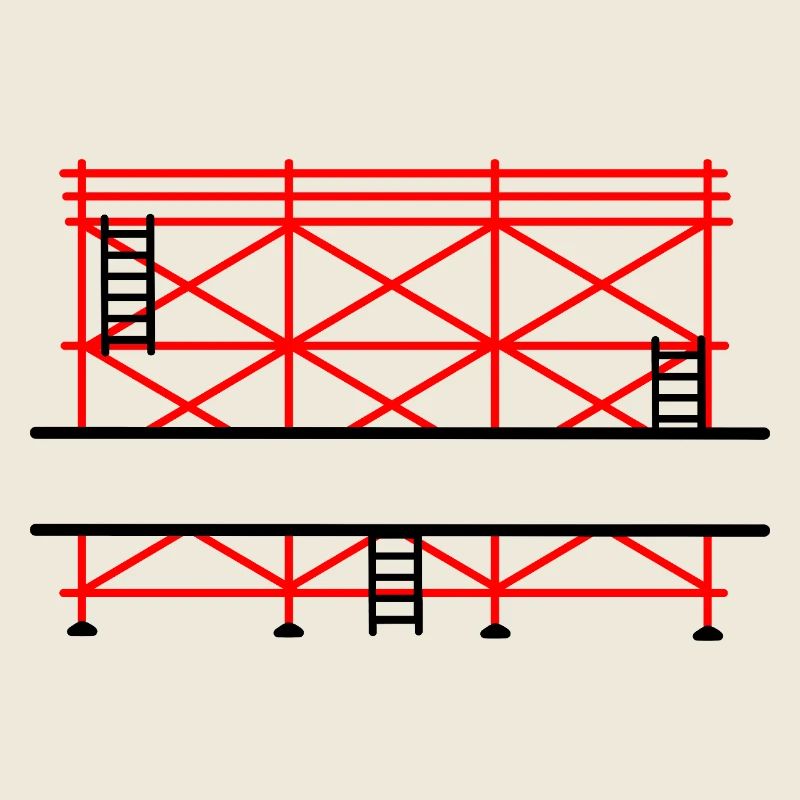 Scaffolding banner for scaffolding builder