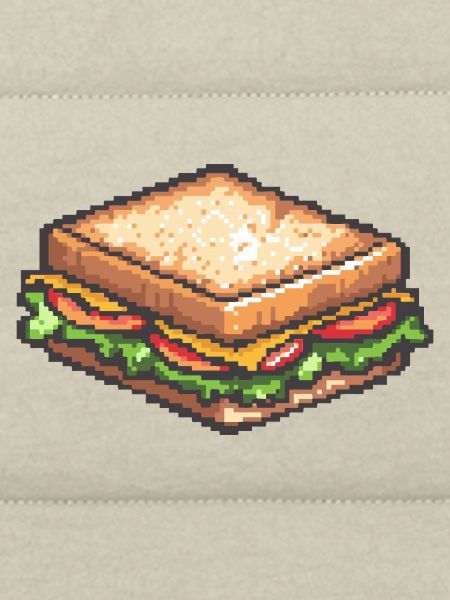 Pixel Sandwich Retro Snack