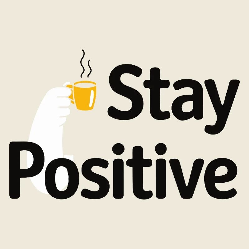 Stay Positive Kaffeetasse