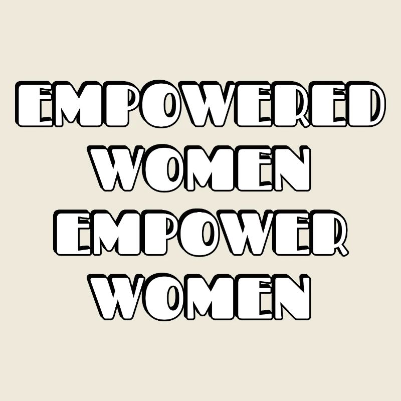 Femmes autonomes : Typographie audacieuse