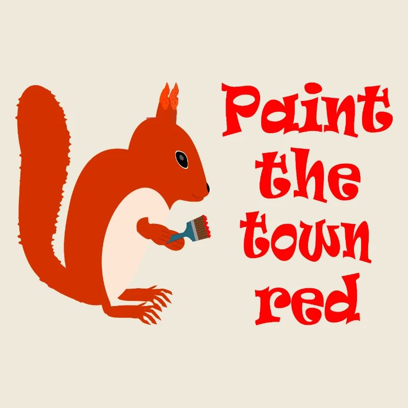 Squirrel Painter: Paint the Town Red
