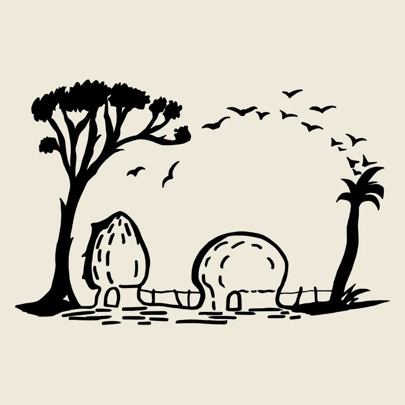Elefant Dorf Optische Täuschung
